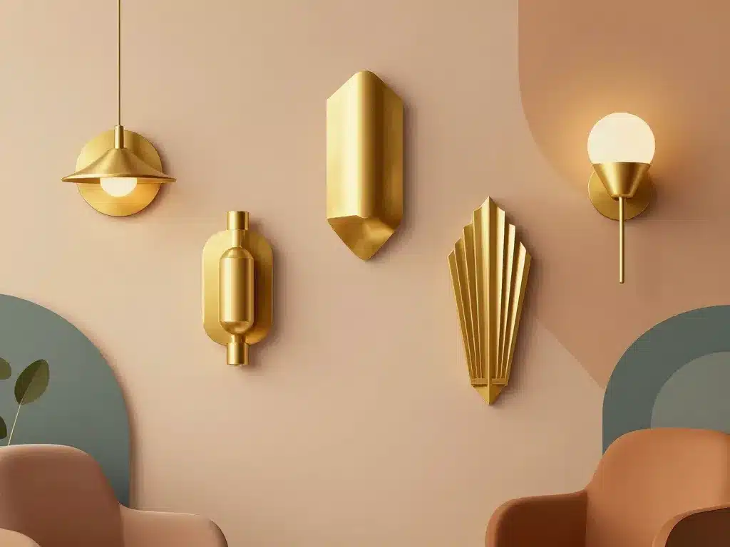 Styles applique dorée décoration murs