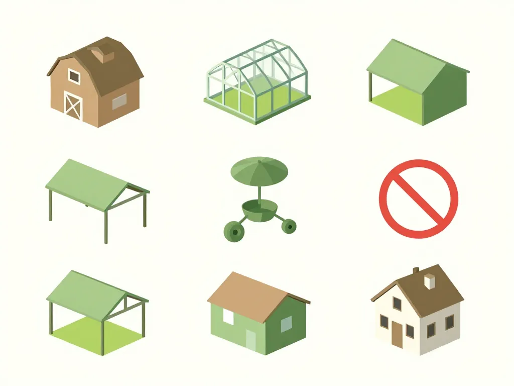 astuce pour construire sur terrain agricole diagramme concept constructions permises