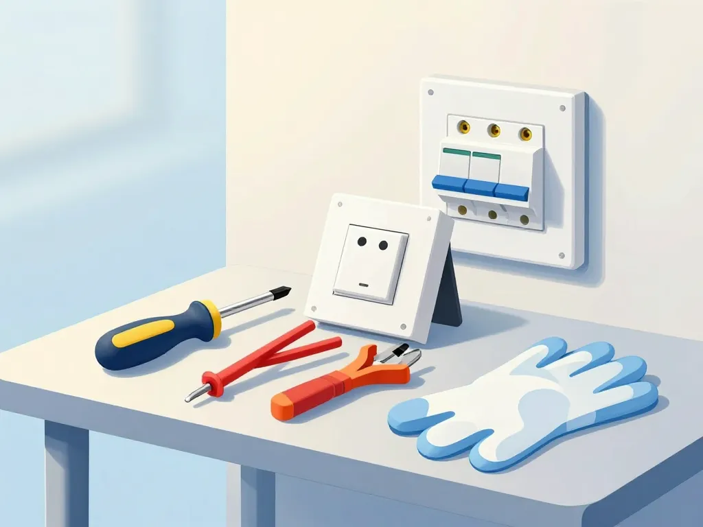 sécurité branchement interrupteur simple schneider outils et espace