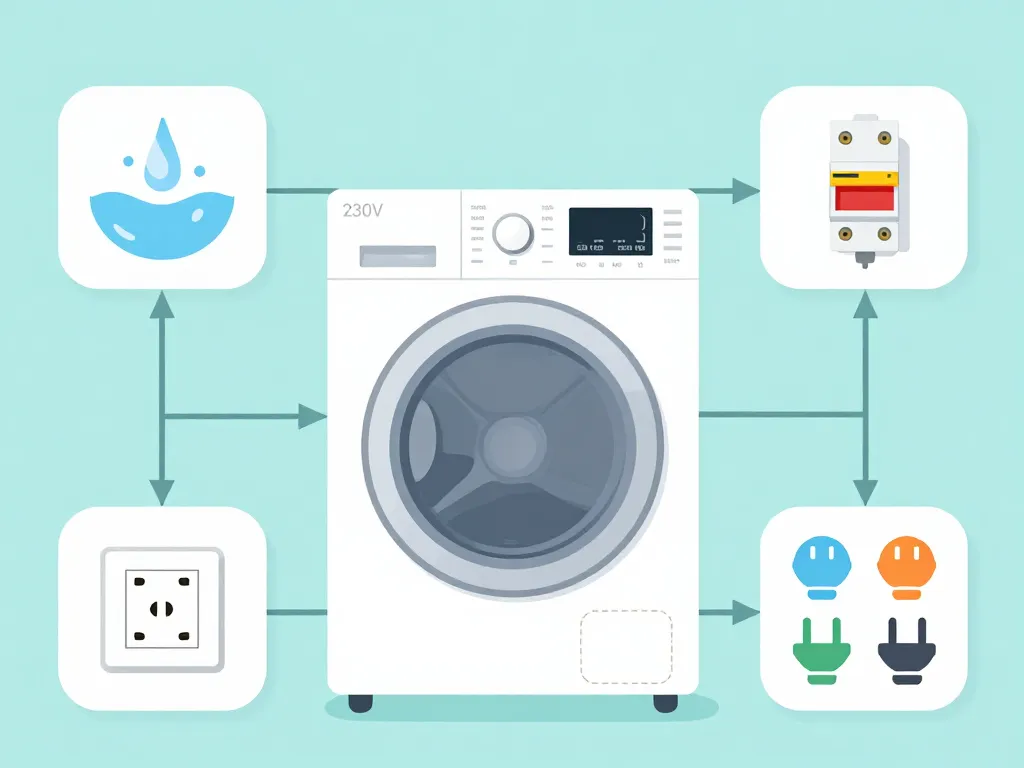 Branchement seche linge schema prise electrique securisee