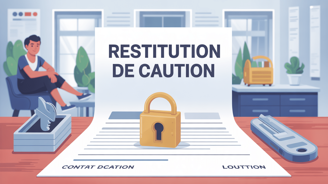 Caution non rendue après 1 mois illustration locataire attente
