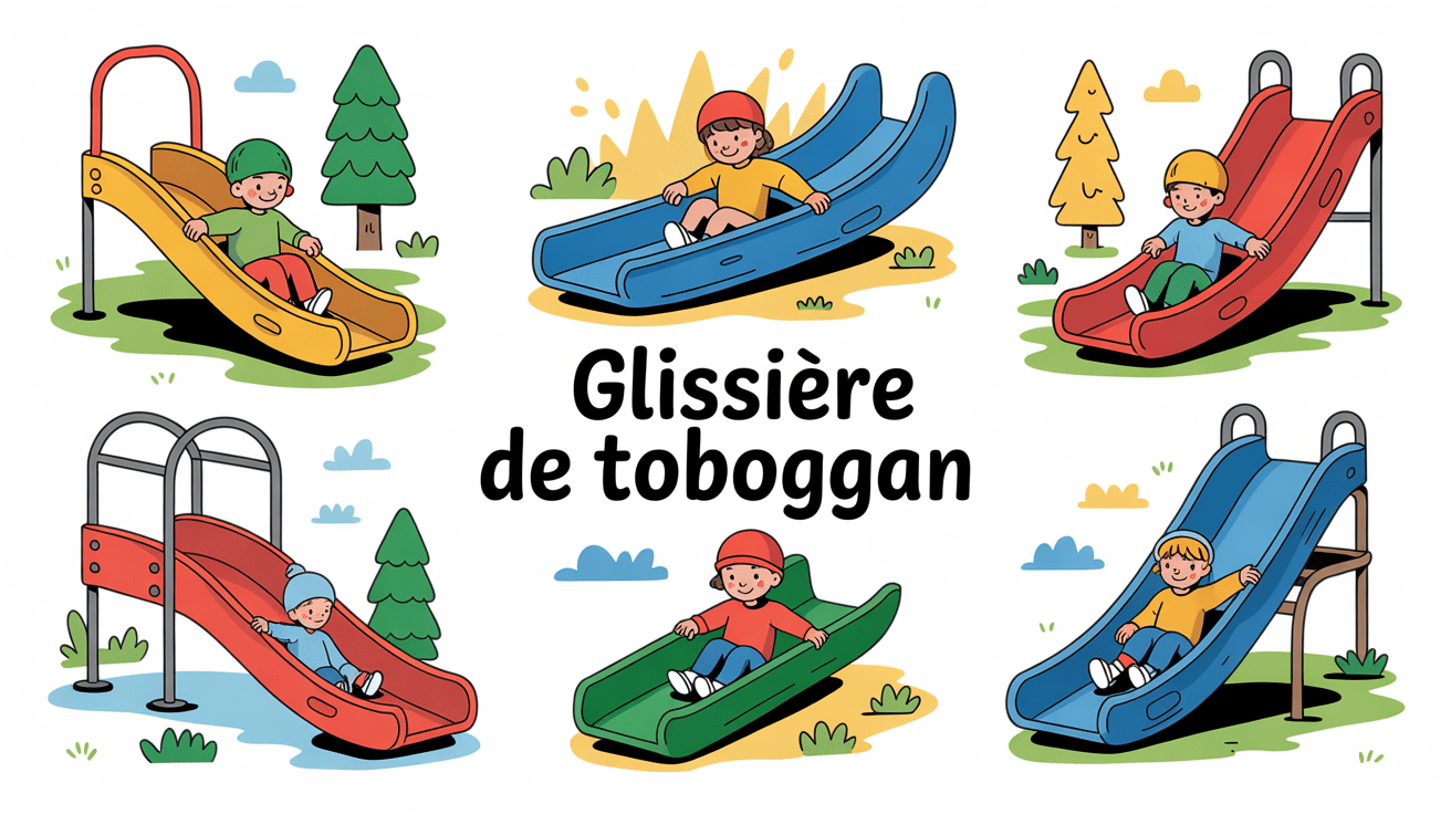 glissiere toboggan plusieurs types enfants jeux sécurisés