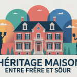 heritage d'une maison entre frere et soeur illustration partage