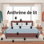 Infestation anthrene de lit sur textiles et plinthes
