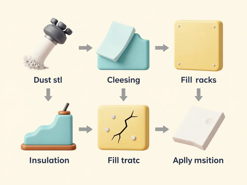 étapes préparation et pose isolant mince mur à peindre
