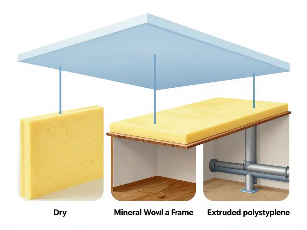 Diagramme techniques isolation plafond cave