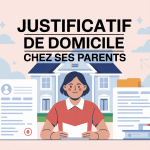 justificatif de domicile quand on habite chez ses parents illustration moderne