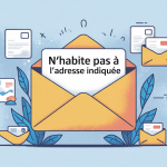 n'habite pas à l'adresse indiquée illustration enveloppe