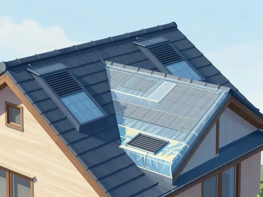 vue coupe toiture ventilation combles perdus normes et ouvertures