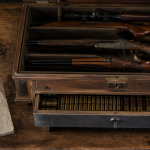 armoire à fusils ouverte sécurisée