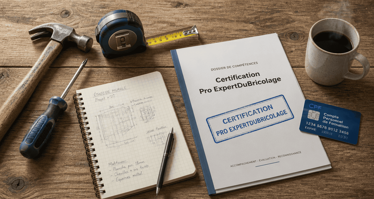 certification pro expertdubricolage gratuit outils et dossier
