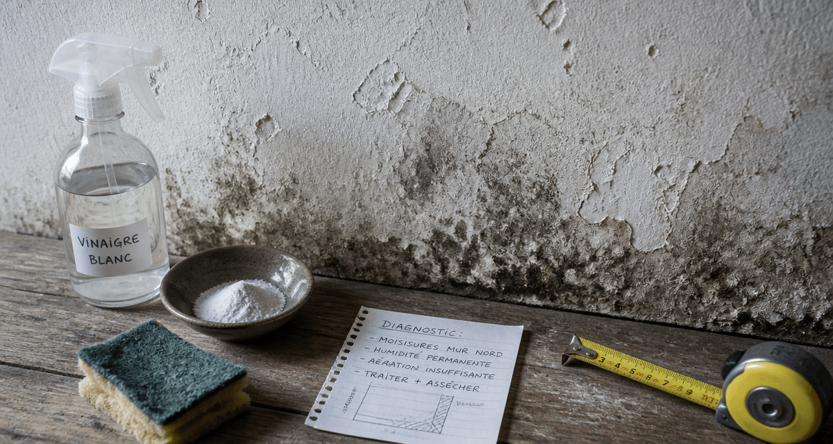 comment enlever l'humidité sur un mur avec vinaigre et bicarbonate