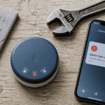 détecteur de fuites d eau connecté avec smartphone et outils