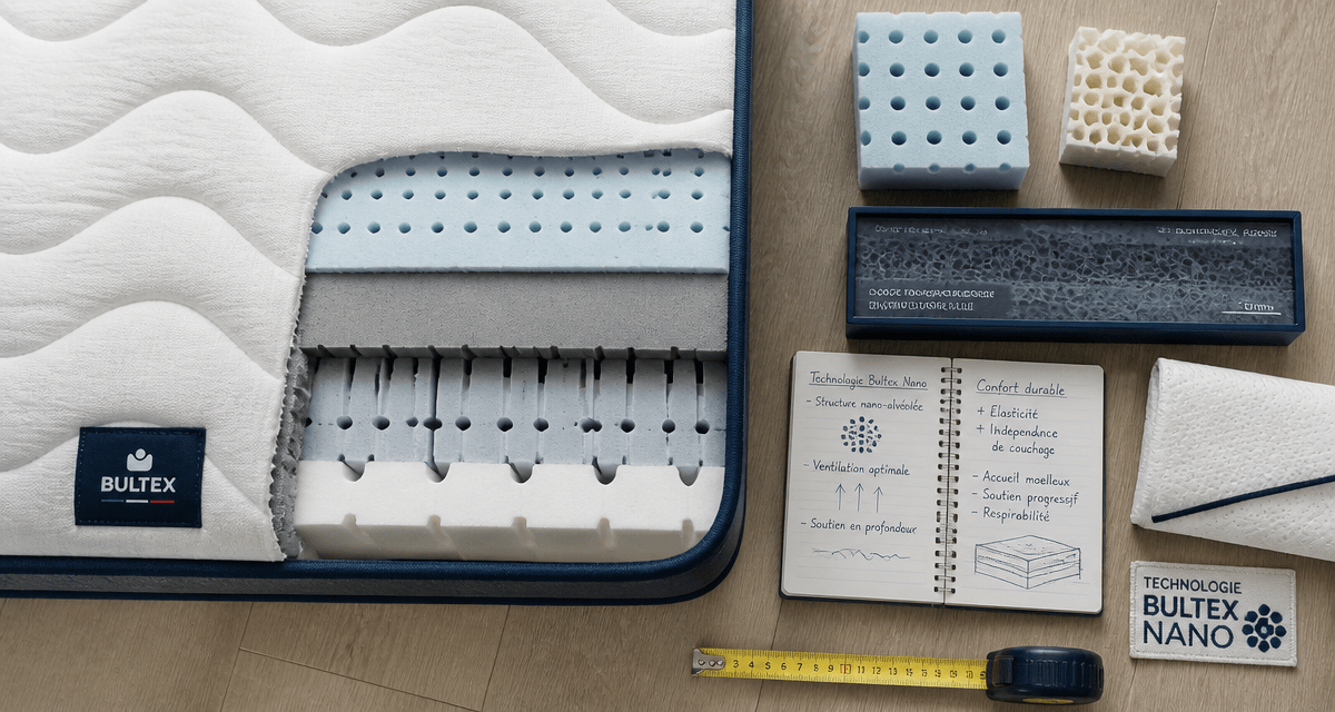 matelas bultex avantages inconvénients coupe nano alvéolaire