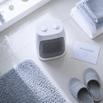 Meilleur radiateur soufflant salle de bain blanc vue du dessus
