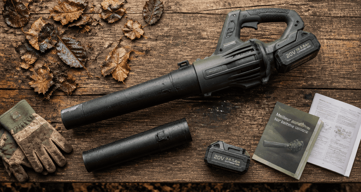meilleur souffleur sur batterie avec accessoires et feuilles