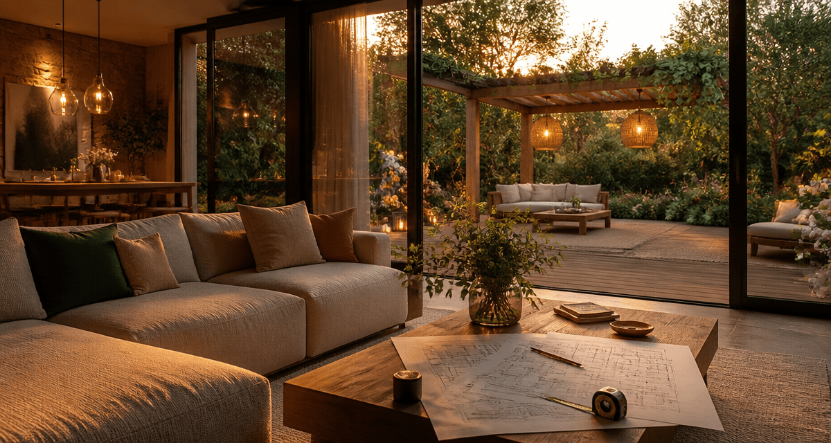 mon amenagement maison salon ouvert sur jardin