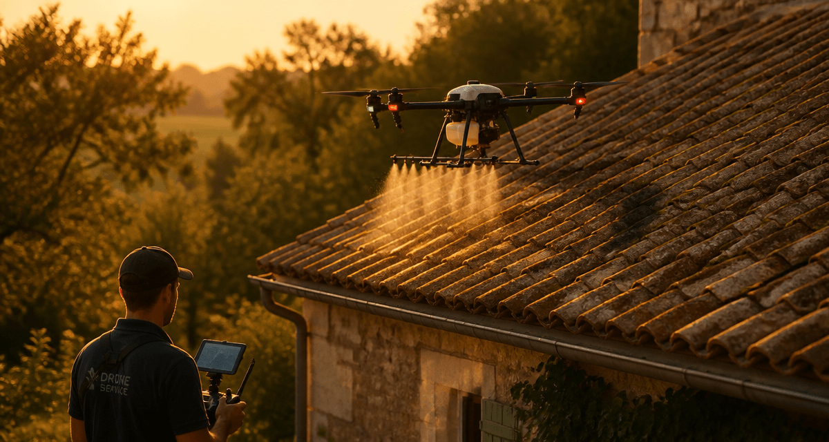 nettoyage toiture par drone avis sur tuiles anciennes