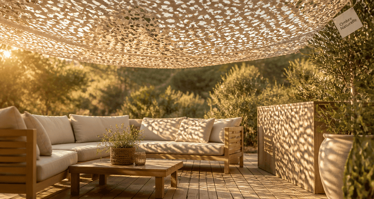 filet-camouflage.com sur terrasse moderne pour ombre naturelle