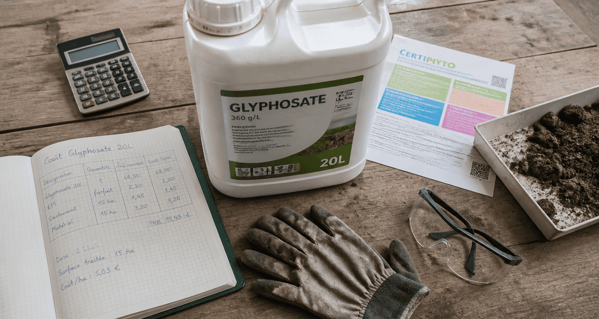 prix glyphosate 20 litres bidon sur bureau