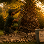 Quand tailler palmier jardinier taille palmes