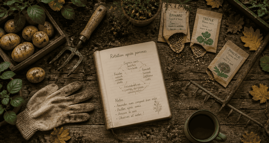 que planter apres les pomme de terre outils graines carnet