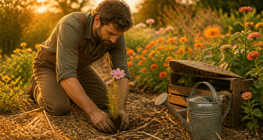 que planter en juillet août fleurs massif jardin été