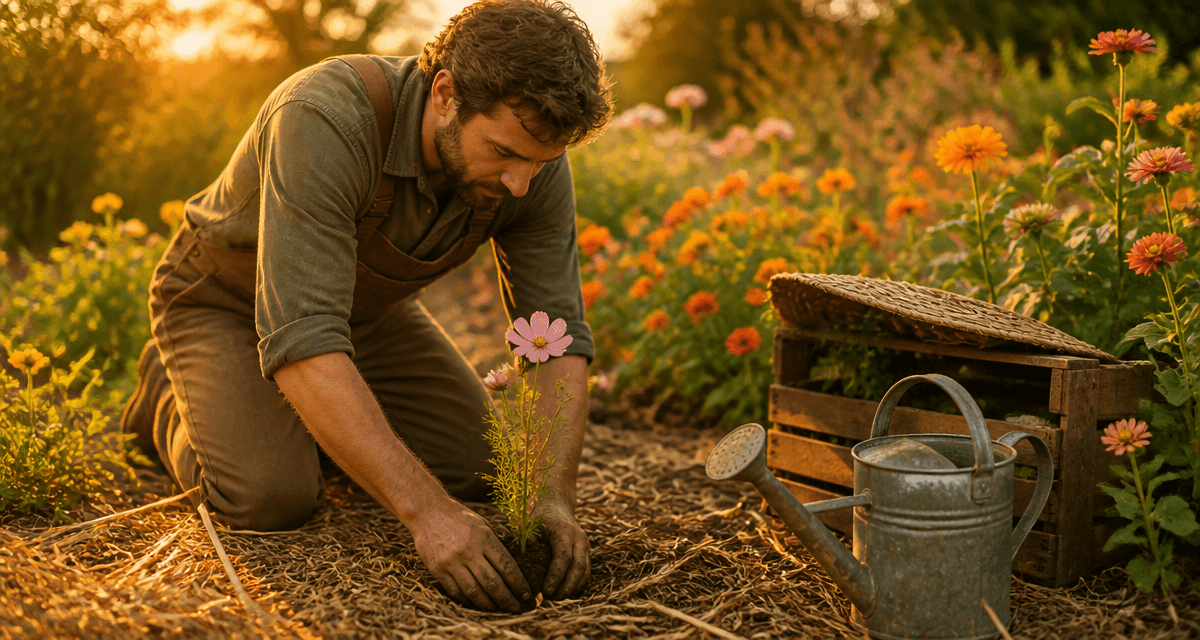 que planter en juillet août fleurs massif jardin été