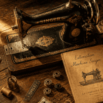 singer machine à coudre ancienne prix estimation flat lay