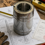 dtu 24.1 conduit de fumée inox sur plan technique