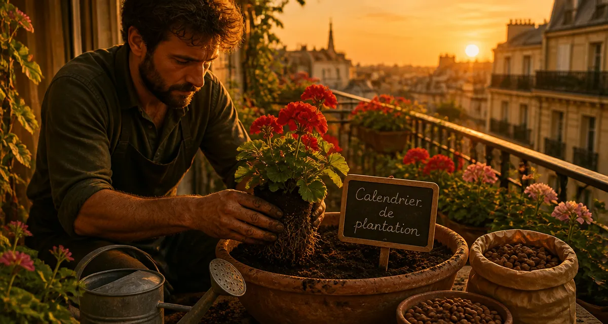 quand planter geranium en jardinière sur balcon