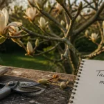 Quand tailler un magnolia : sécateur et rameaux éclaircis, bourgeons visibles