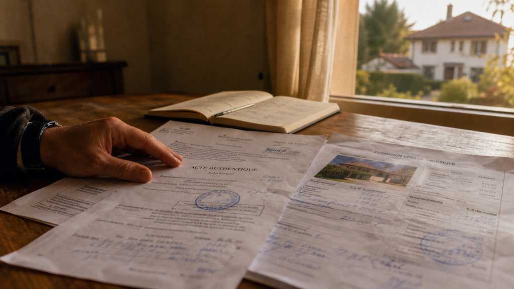 Racheter la maison de ses parents de leur vivant : acte et estimations sur un bureau