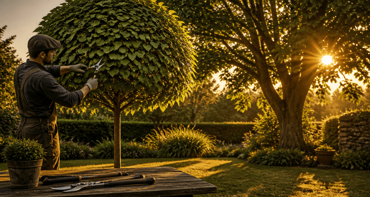 taille catalpa jardinier feuillage doré