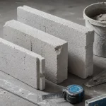 Bloc beton cellulaire d’épaisseurs 5 10 15 cm, atelier