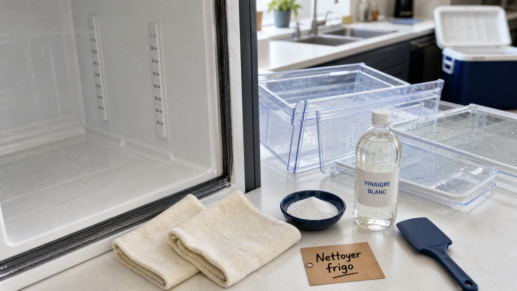 Nettoyer frigo : méthode sûre sans odeurs