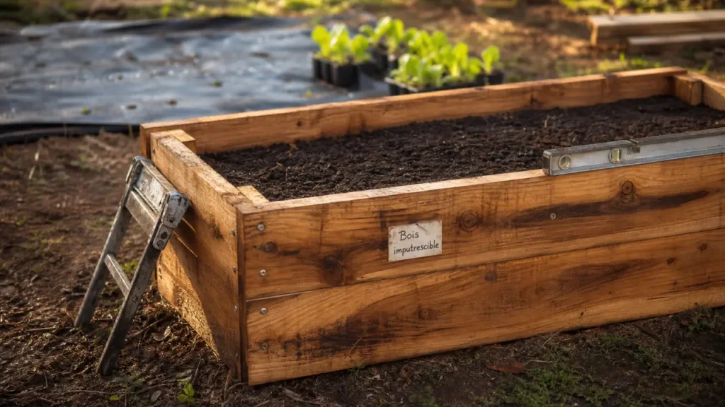Robinier, douglas, châtaignier : le bois à choisir pour un carré potager durable