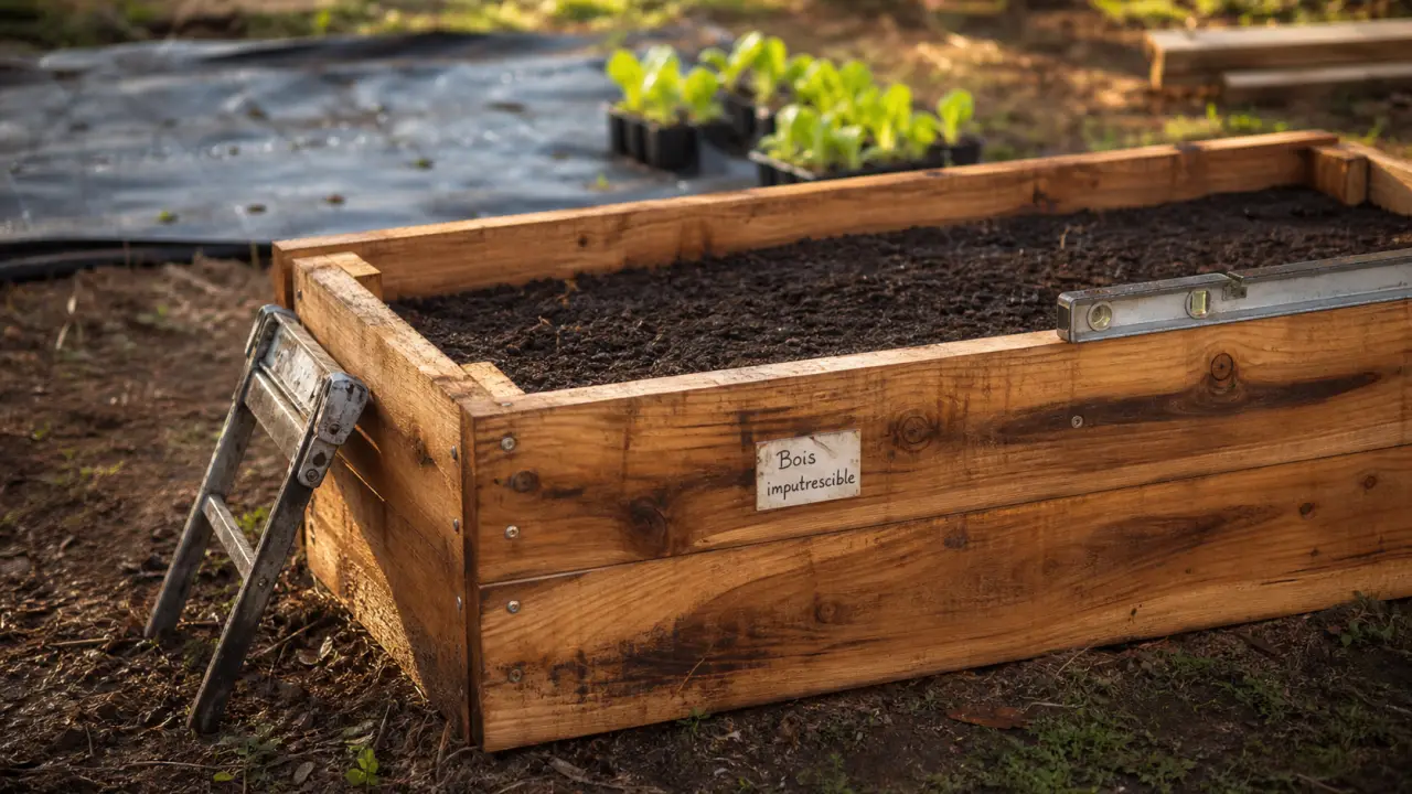 Quel bois pour un carré potager : carré en robinier ou châtaignier, bois imputrescible