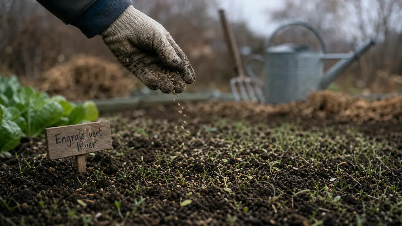 Engrais vert hiver : semis d’automne dans un potager