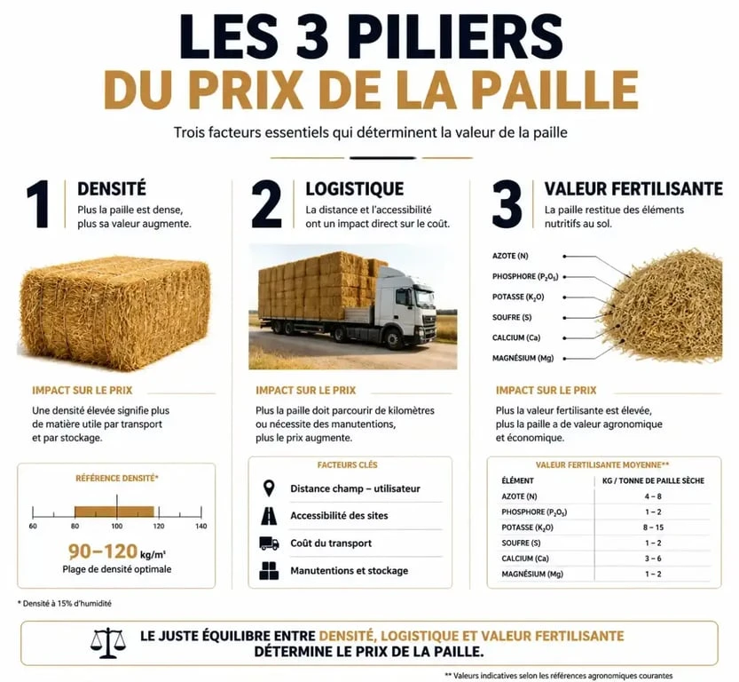 Facteurs influençant le prix de la paille 2025