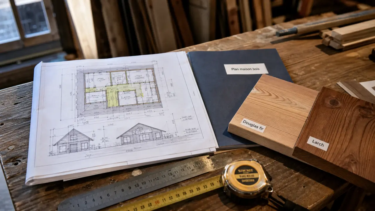 Maison en bois plan : surface, chambres et terrain