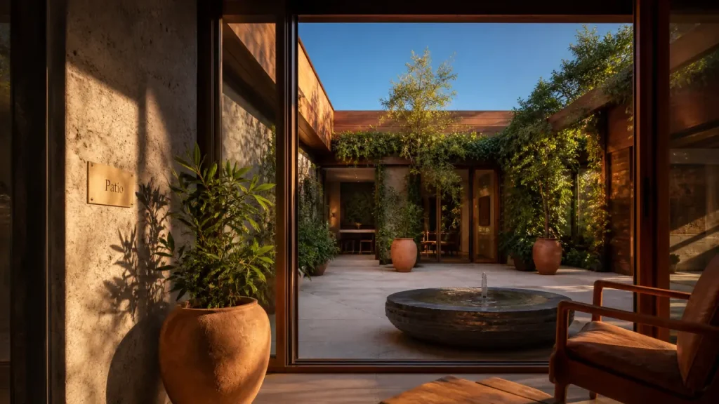 Patio dans une maison : 5 avantages pour transformer votre habitat en havre de lumière