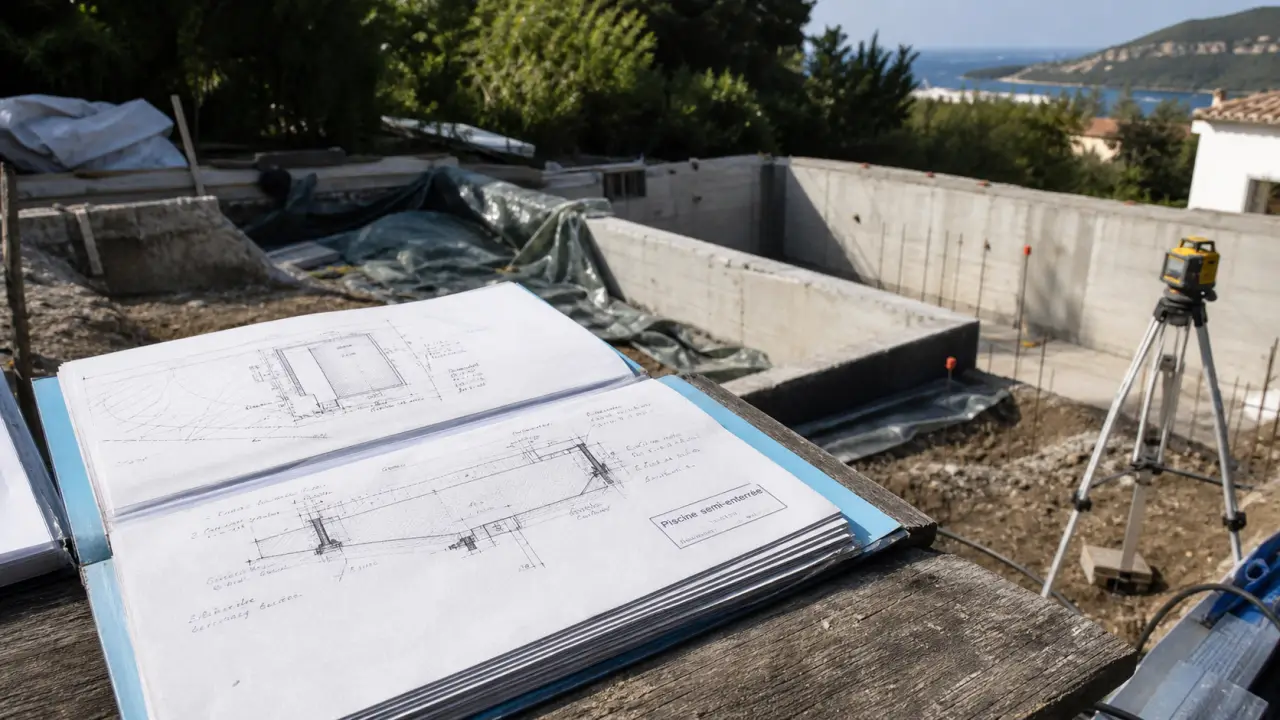 Piscine semi enterrée reglementation : déclaration ou permis