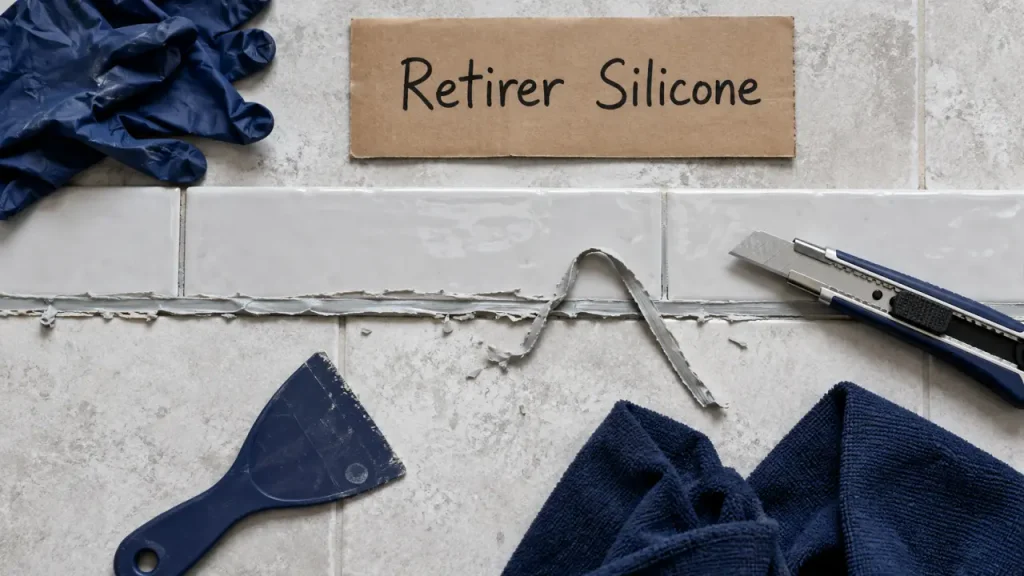 Retirer du silicone sans rayer la baignoire, le carrelage ou la vitre