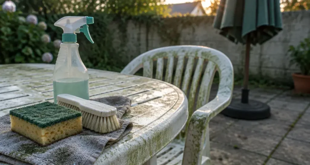 Salon de jardin en plastique : 5 astuces pour le nettoyer et raviver son éclat sans le remplacer