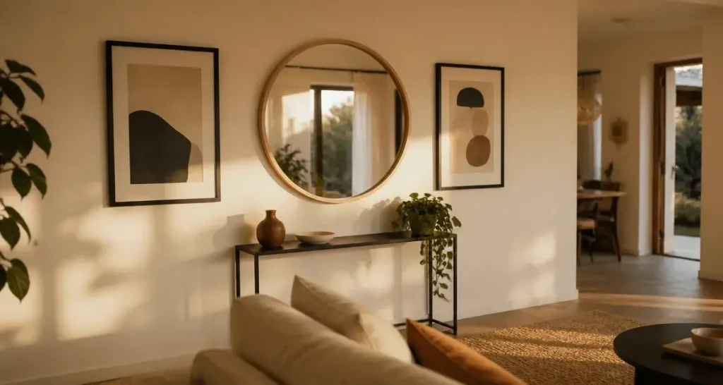 Un mur blanc gagne du relief avec 5 compositions bien dosées