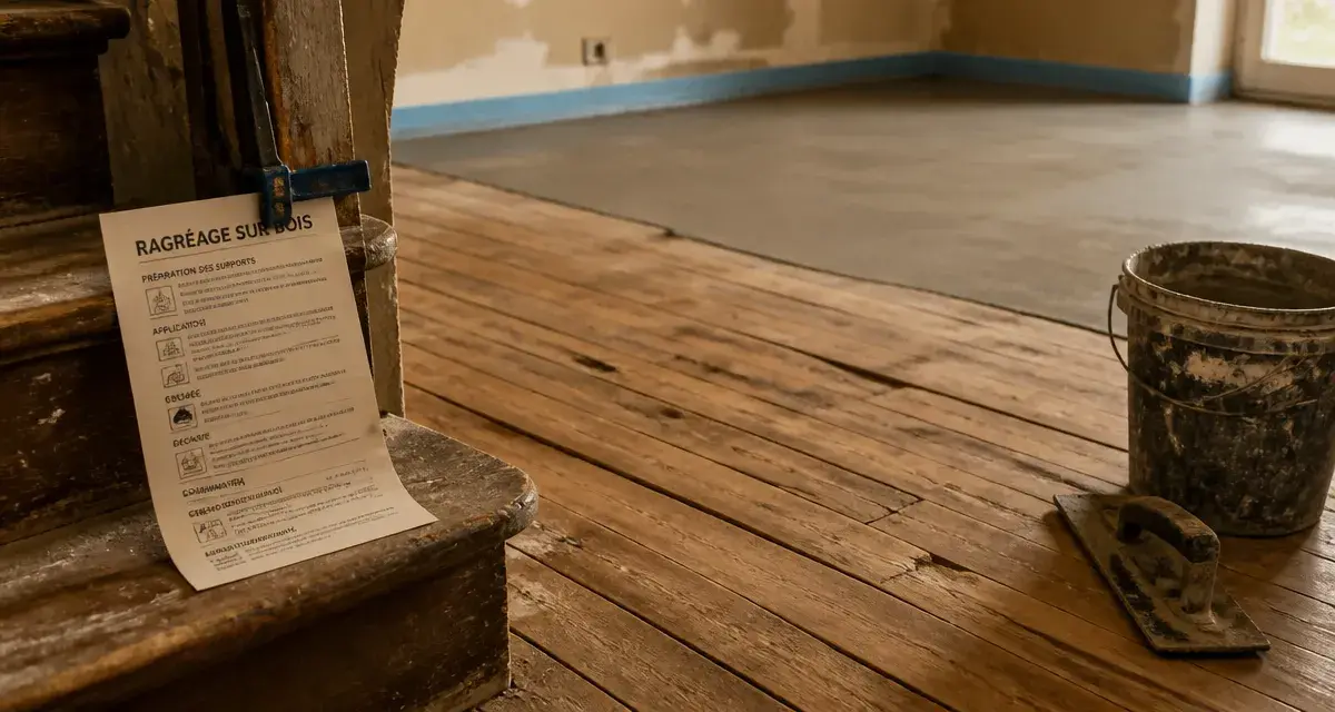 Ragréage sur plancher en bois : préparation du plancher bois avant application de ragréage