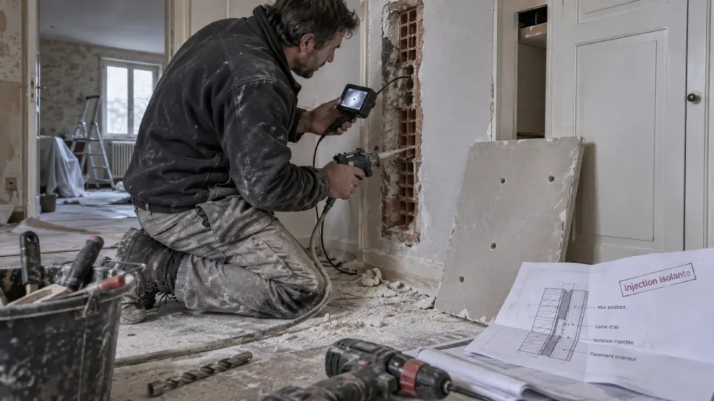 Isolation par injection : le diagnostic qui évite l’humidité et les travaux inutiles