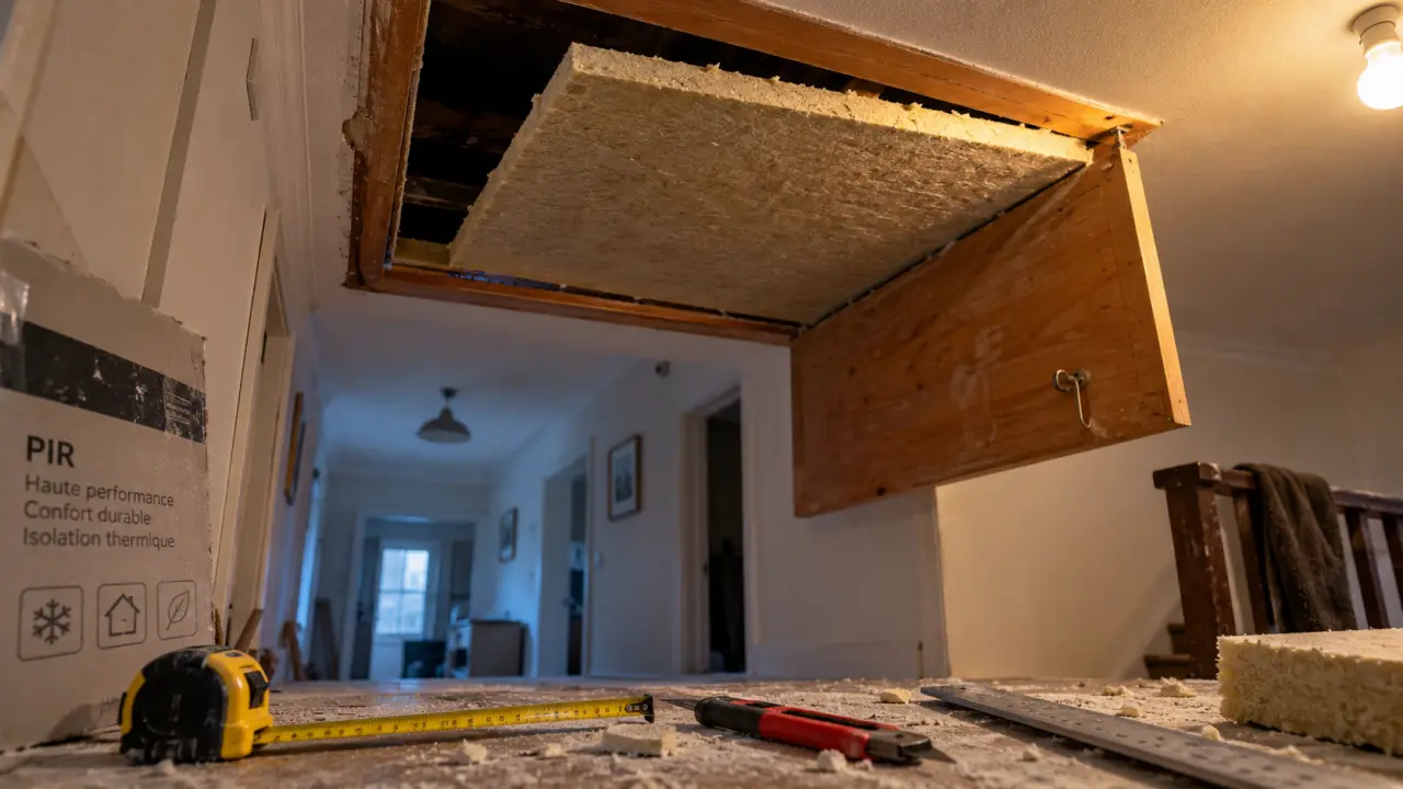 Isoler trappe grenier : ajustement isolation contre les courants d’air