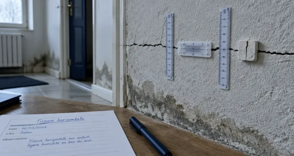 Fissure horizontale sur une maison : pourquoi la largeur ne suffit pas à juger du danger